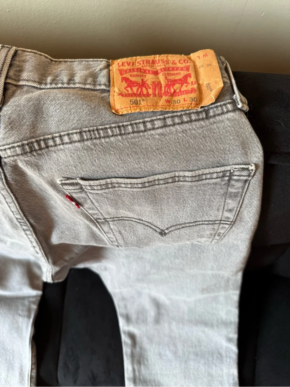 Levi's Men’s Light Gray Bootcut Jeans